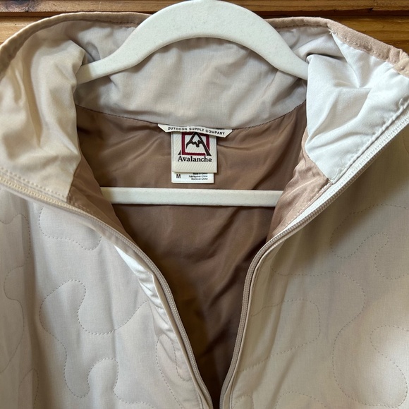 Avalanche Pullover Jacket Quilted Half Zip Off White Women's Size Medium - Picture 6 of 9